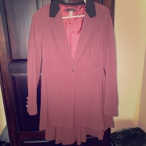 Burgundy Fall blazer
